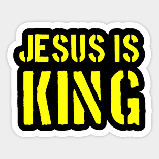 Jesus Is King - Christian Faith Sticker